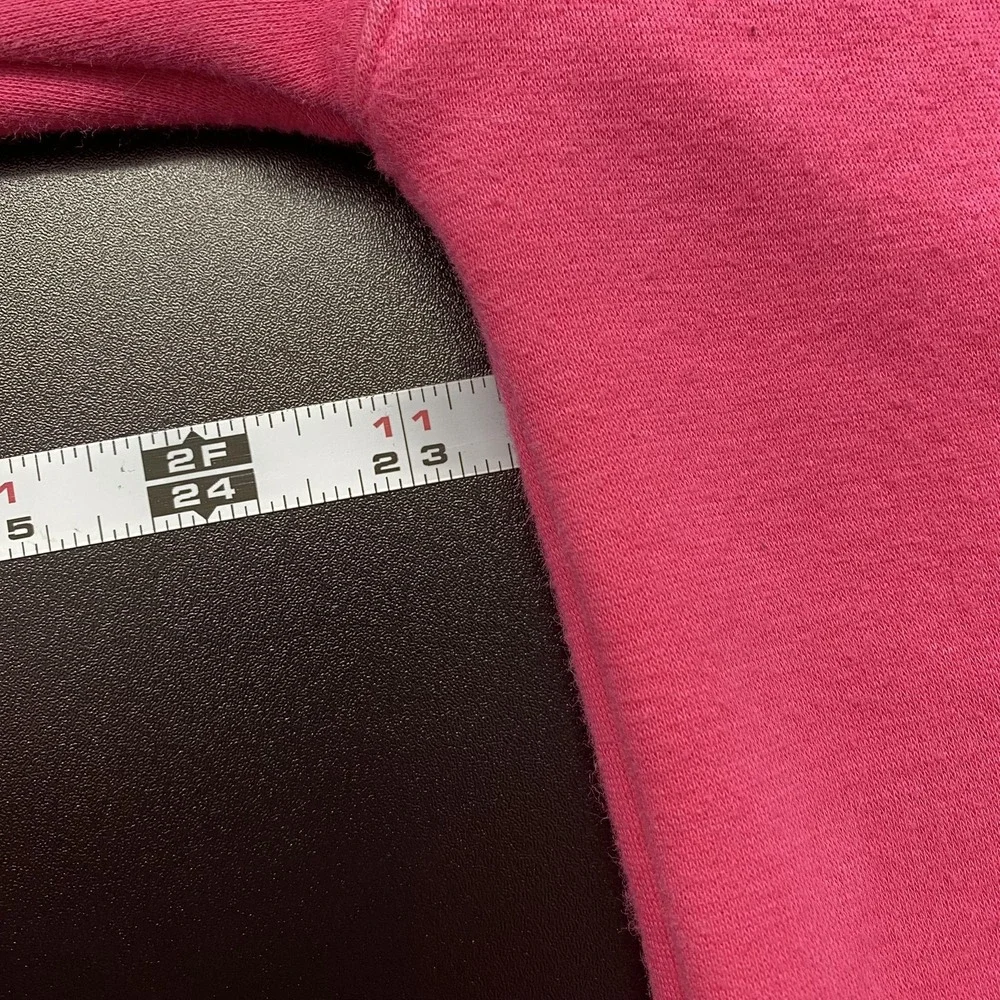 Scummy Bears Hoodie Mens Large Pink Teal Graphic Pullover Fleece Horror Art - Picture 16 of 16